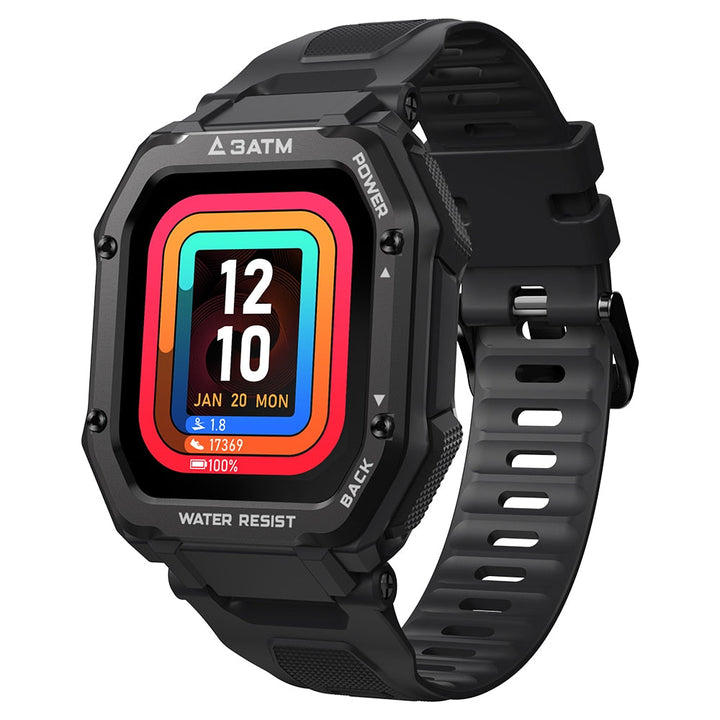 Rugged Smartwatch for Men Outdoor Sports and Fitness