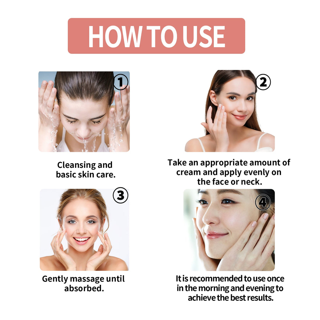 Rose Moisturizing Face Cream for Brightening, Firming, and Hydration