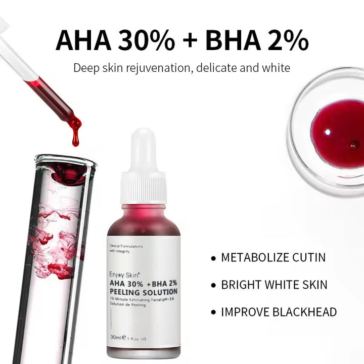 Natural AHA 30% BHA 2% Serum for Deep Skin Exfoliation