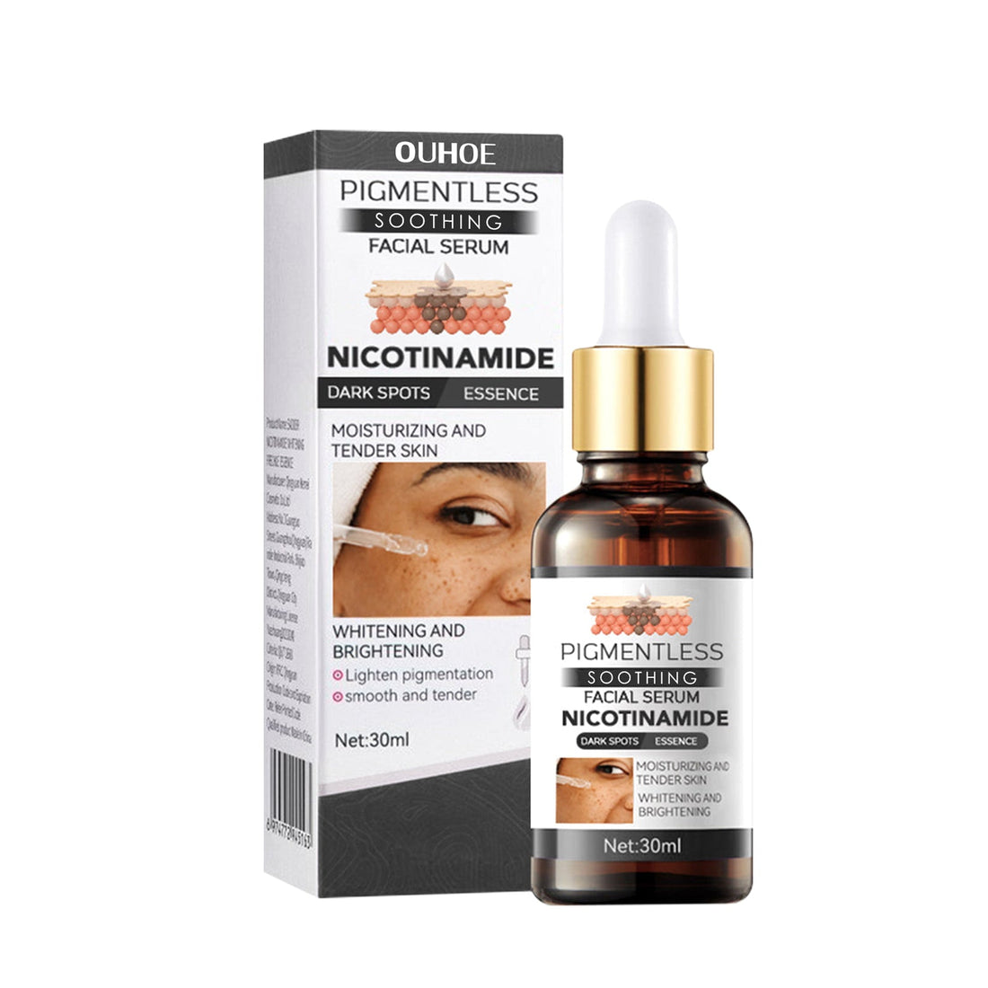 Face Brightening Serum for Dark Spots, Fine Lines, and Hydration