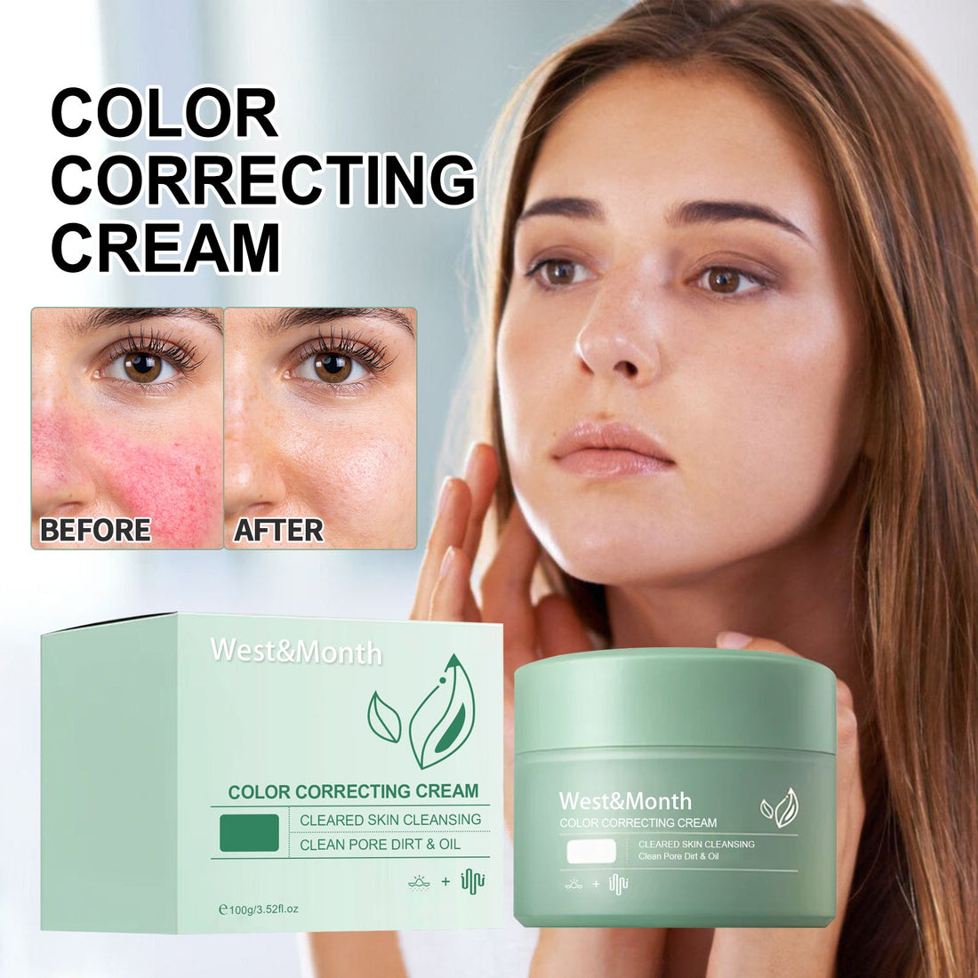 Color Correction Cream for Sun Spots and Moisturizing Skin Repair