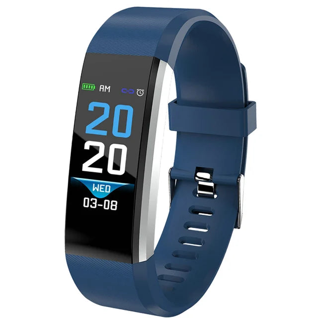 Smart Fitness Smartwatch with Heart Rate and Blood Pressure Monitor