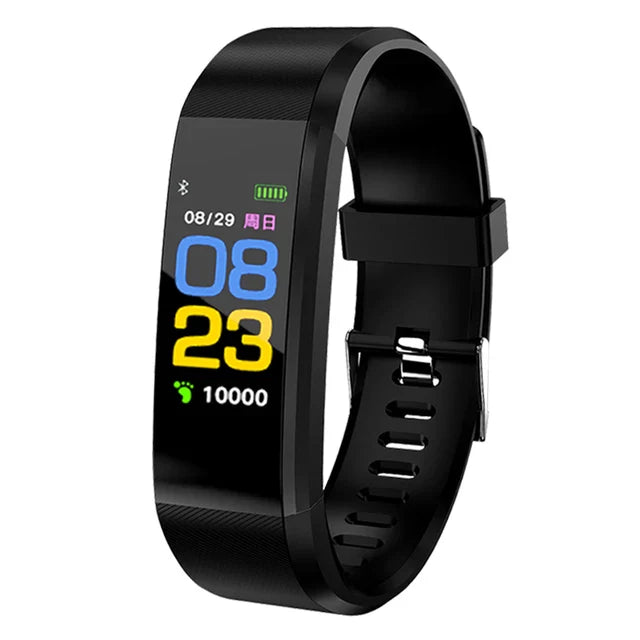 Smart Fitness Smartwatch with Heart Rate and Blood Pressure Monitor