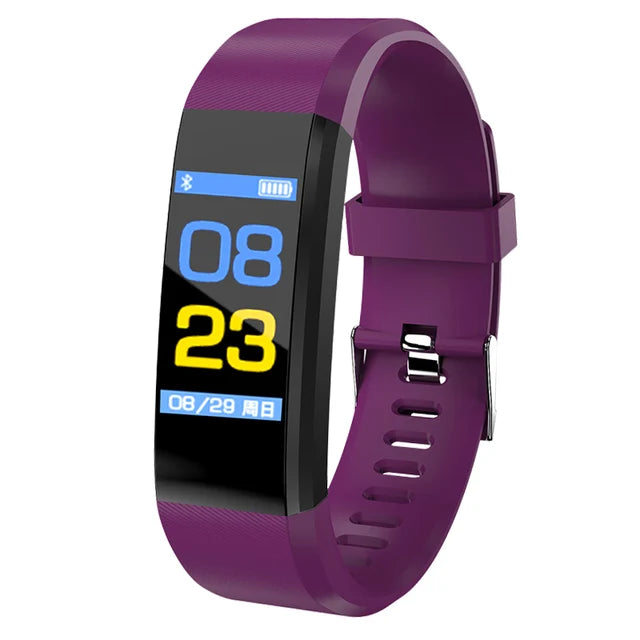 Smart Fitness Smartwatch with Heart Rate and Blood Pressure Monitor