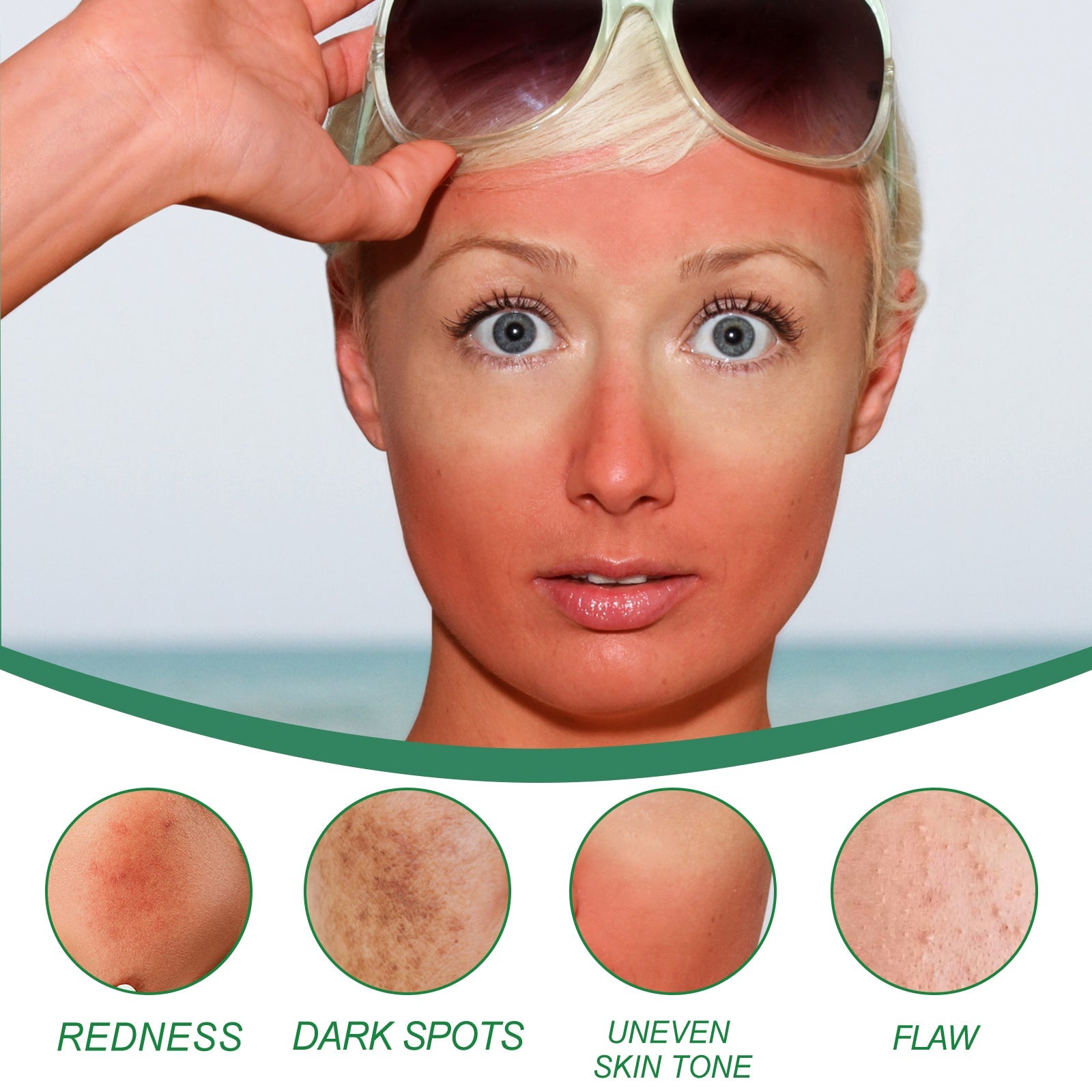 Color Correction Cream for Sun Spots and Moisturizing Skin Repair