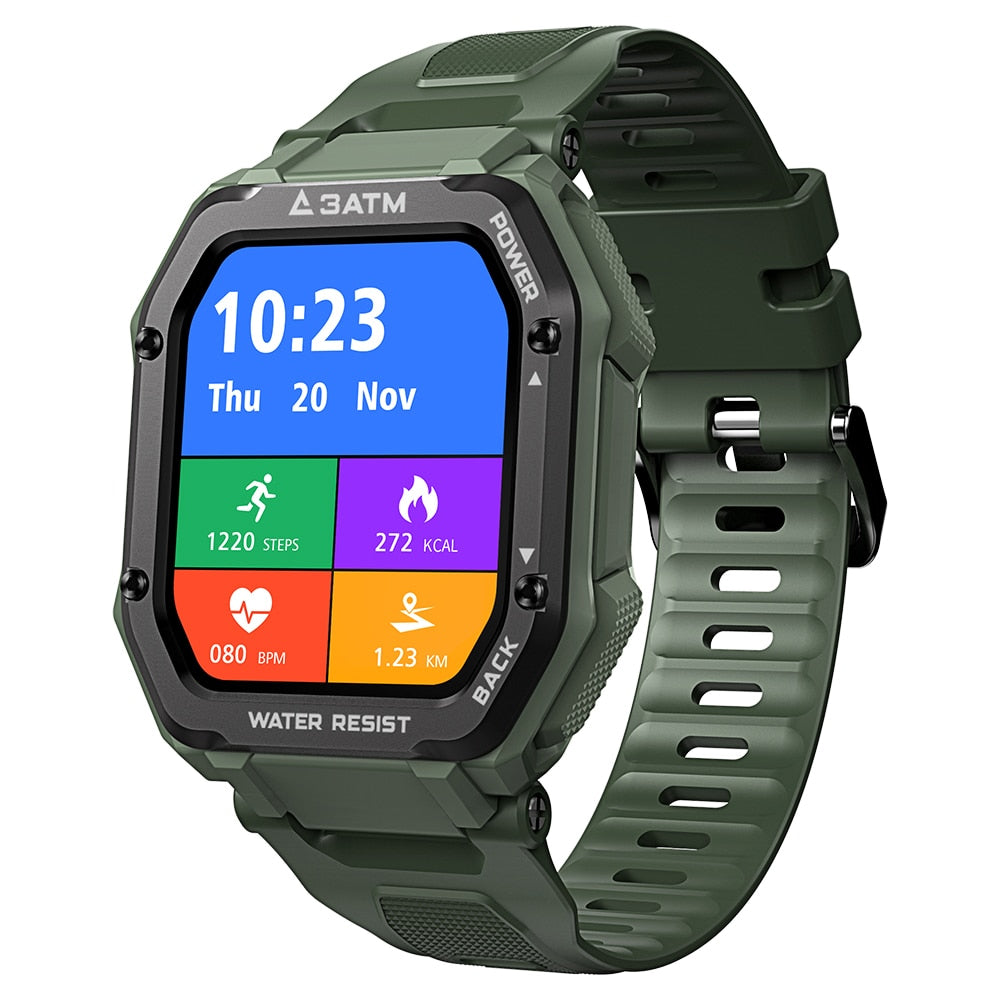 Rugged Smartwatch for Men Outdoor Sports and Fitness