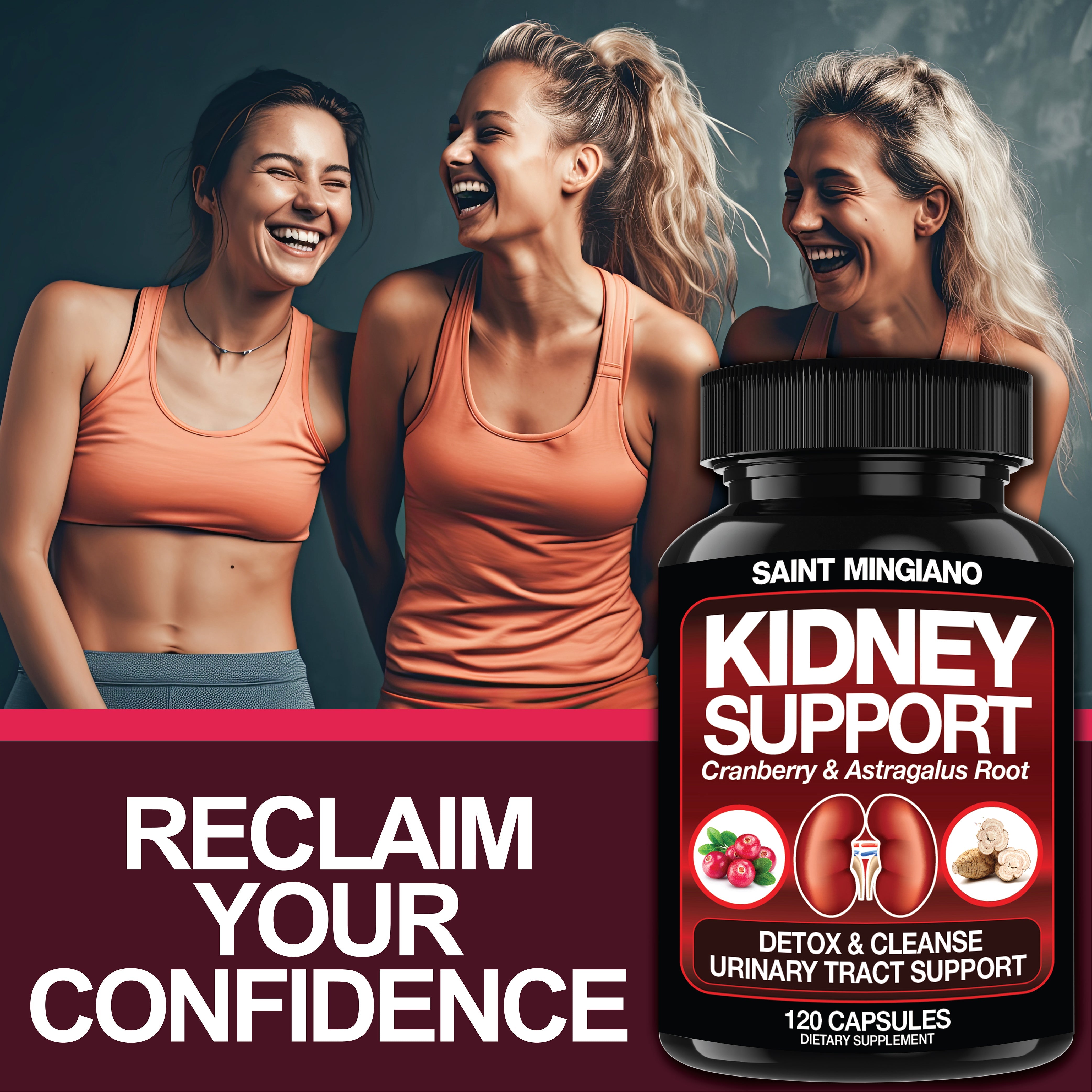 Kidney Support Cleanse Detox Repair Capsules