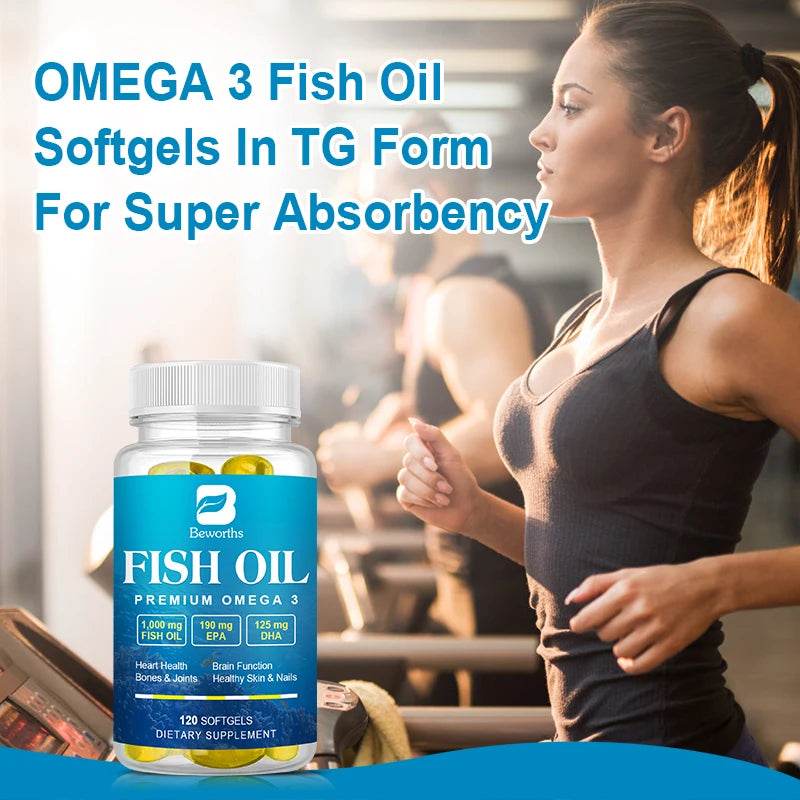 Omega-3 Fish Oil Supplement with EPA and DHA for Health