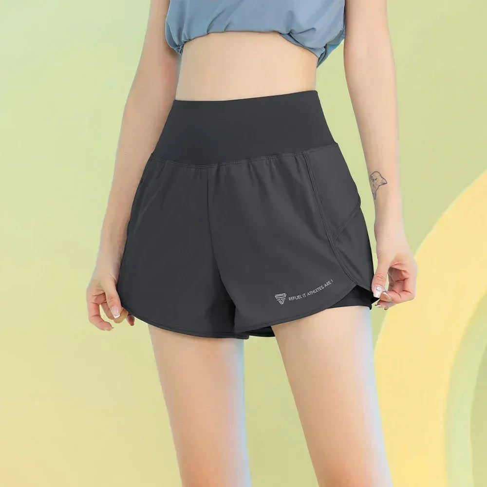 Women’s Yoga Shorts with Pocket for Gym, Running, and Cycling