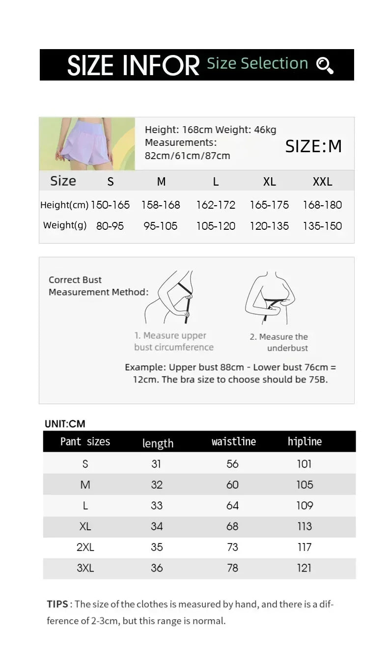 Women’s Yoga Shorts with Pocket for Gym, Running, and Cycling