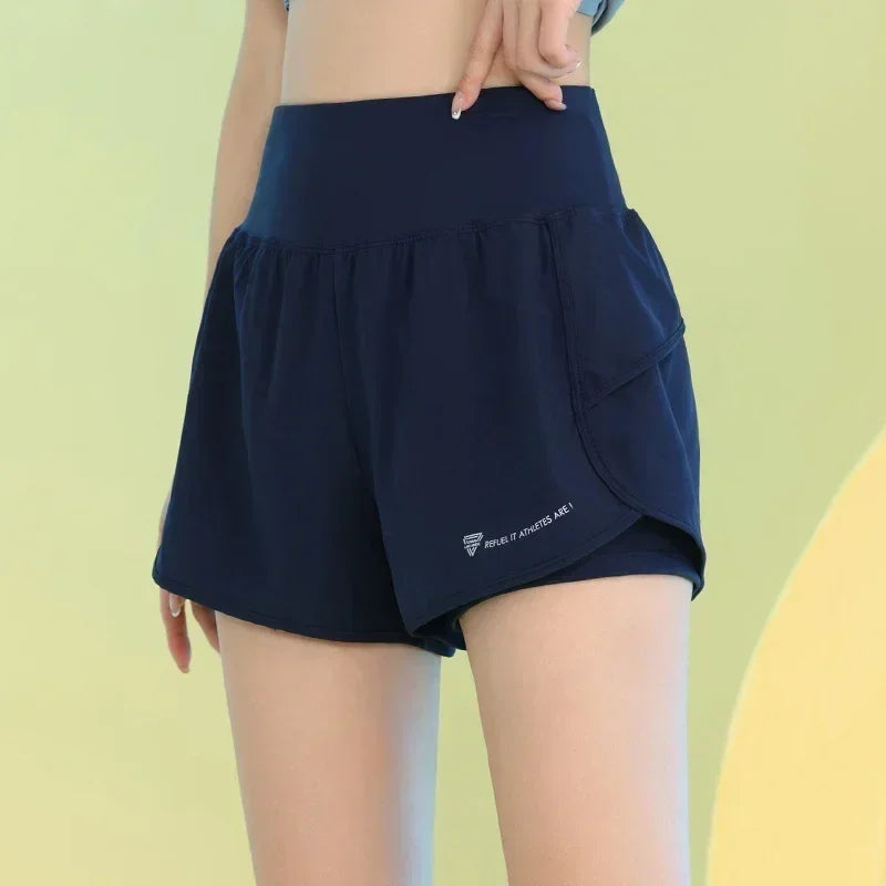 Women’s Yoga Shorts with Pocket for Gym, Running, and Cycling