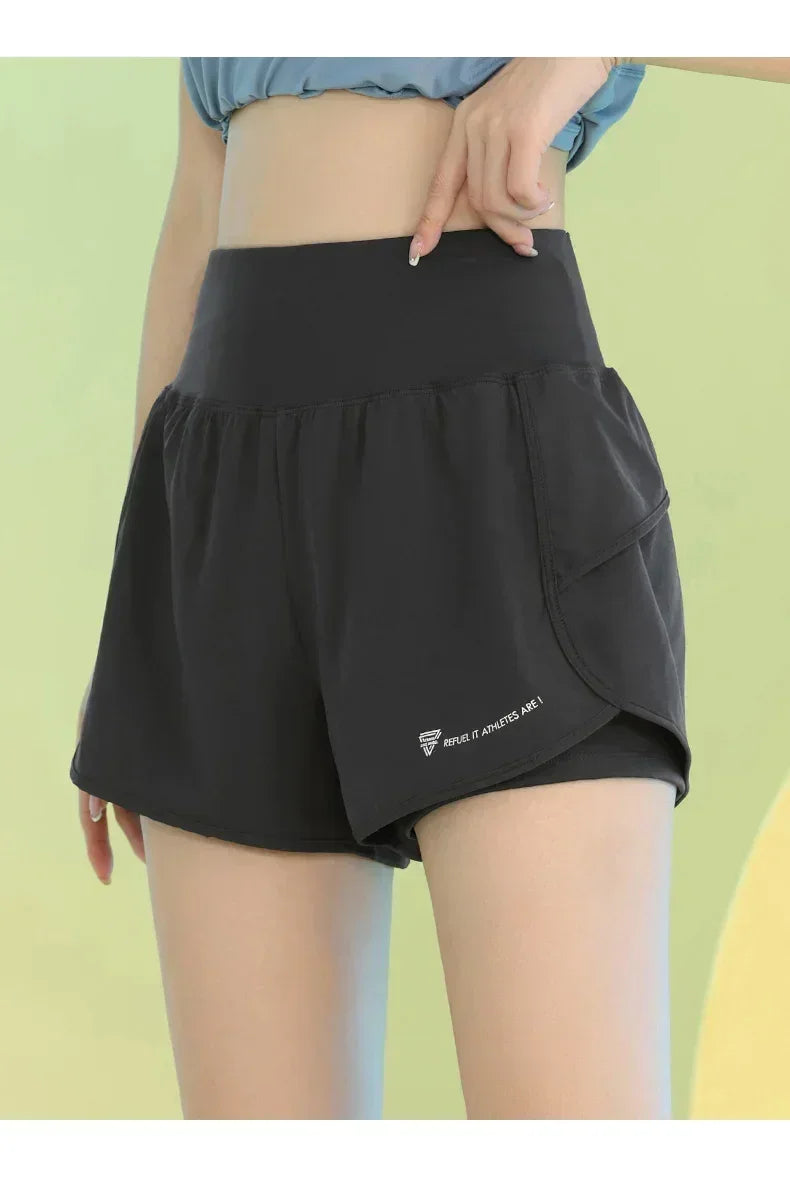 Women’s Yoga Shorts with Pocket for Gym, Running, and Cycling