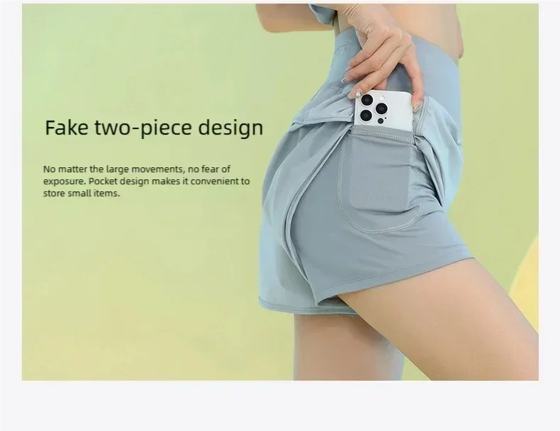 Women’s Yoga Shorts with Pocket for Gym, Running, and Cycling