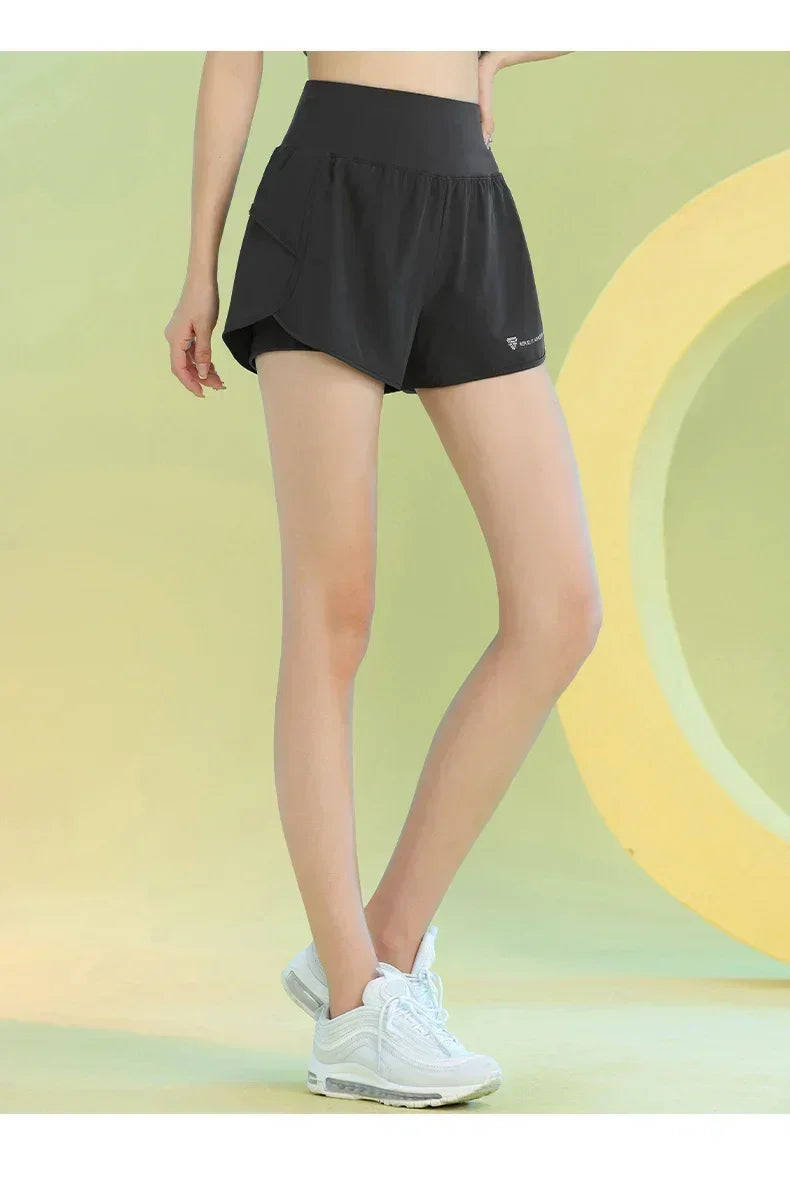 Women’s Yoga Shorts with Pocket for Gym, Running, and Cycling