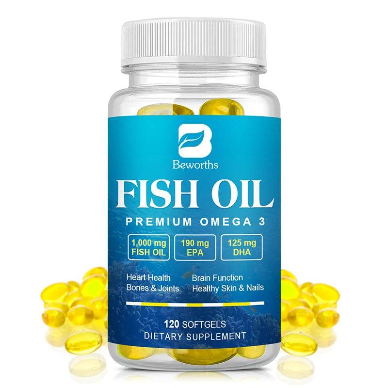 Omega-3 Fish Oil Supplement with EPA and DHA for Health