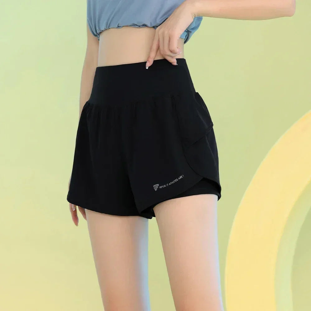 Women’s Yoga Shorts with Pocket for Gym, Running, and Cycling