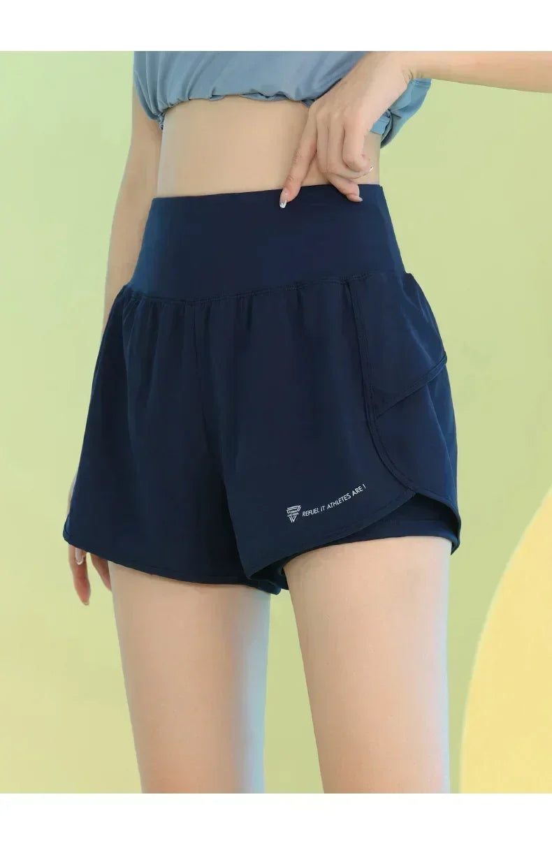 Women’s Yoga Shorts with Pocket for Gym, Running, and Cycling