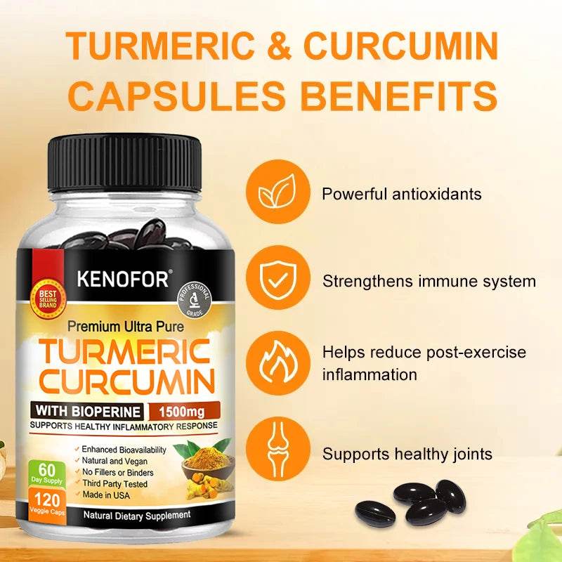 Curcumin Supplement for Knee, Joint, and Bone Health Support