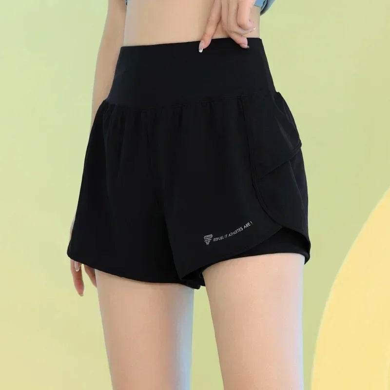 Women’s Yoga Shorts with Pocket for Gym, Running, and Cycling