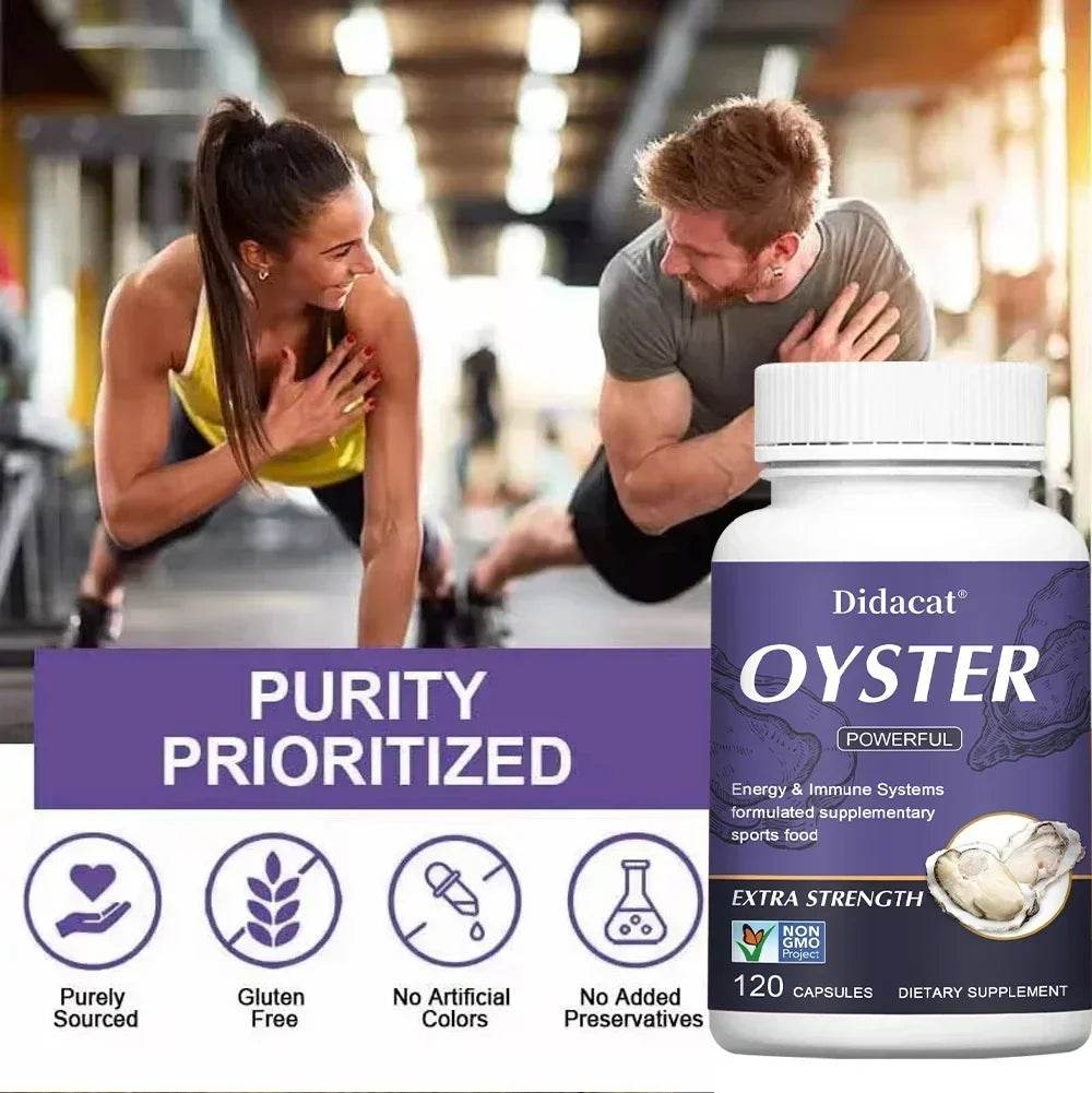 Oyster Supplement Capsules for Energy, Immunity, and Physical Endurance