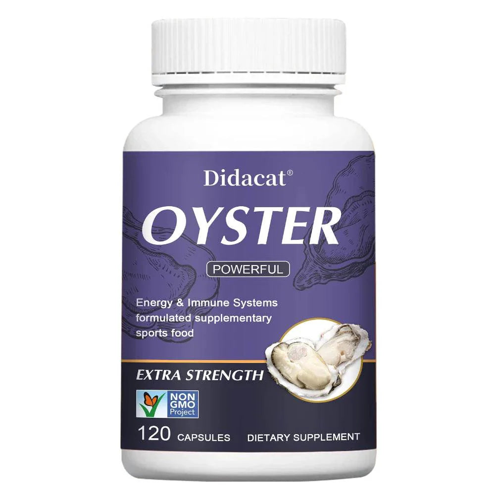 Oyster Supplement Capsules for Energy, Immunity, and Physical Endurance