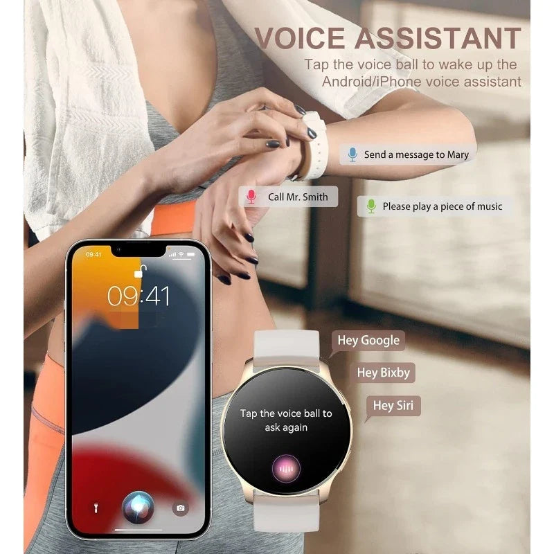 Smart Watch for Women with Call Answer Fitness Tracker