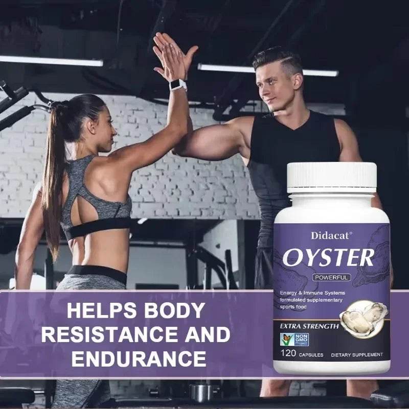 Oyster Supplement Capsules for Energy, Immunity, and Physical Endurance
