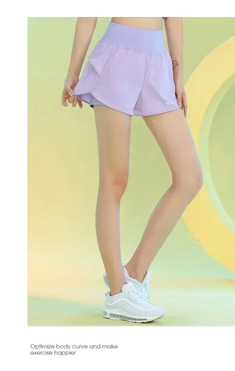 Women’s Yoga Shorts with Pocket for Gym, Running, and Cycling