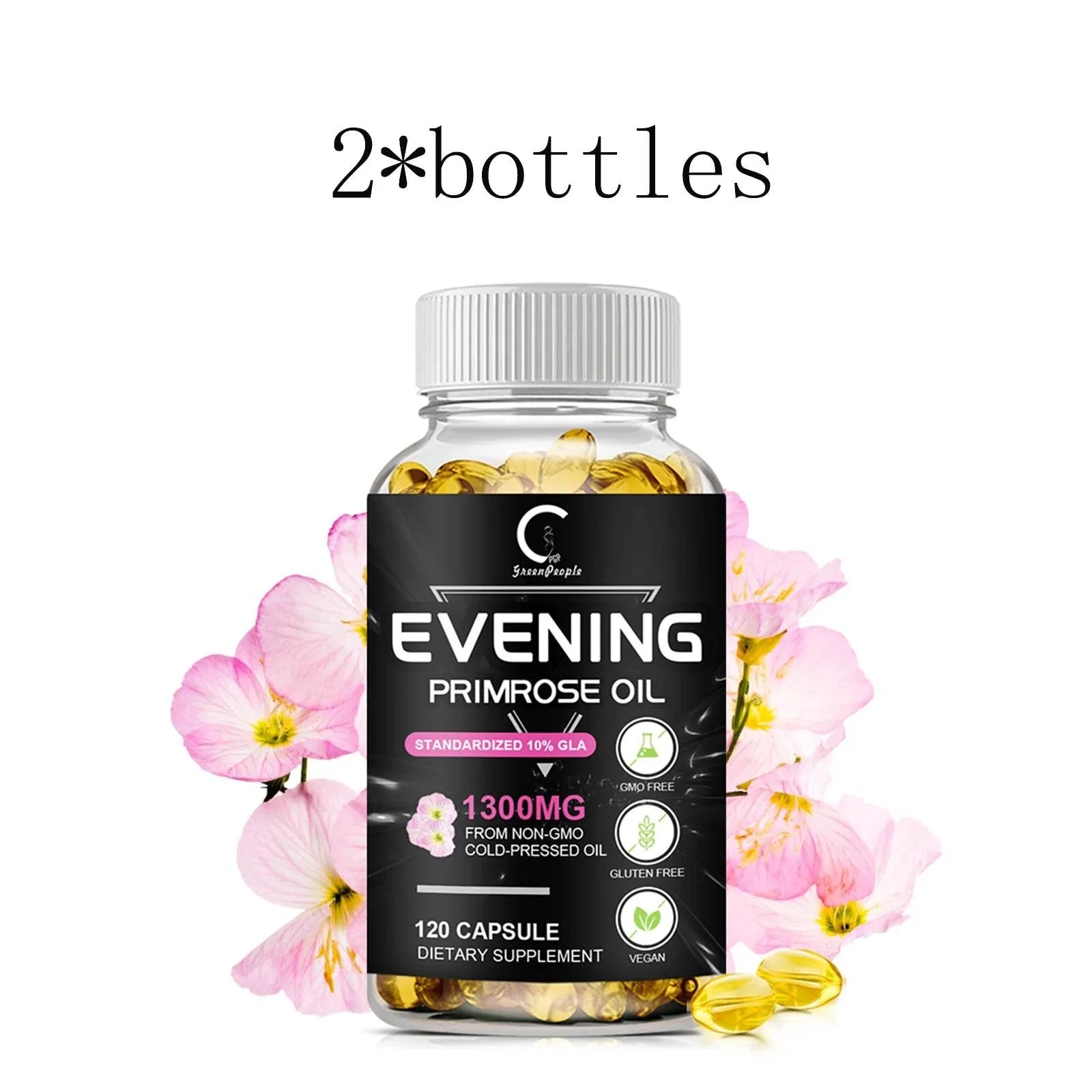 Evening Primrose Oil Capsules for Healthy Skin and Heart Support