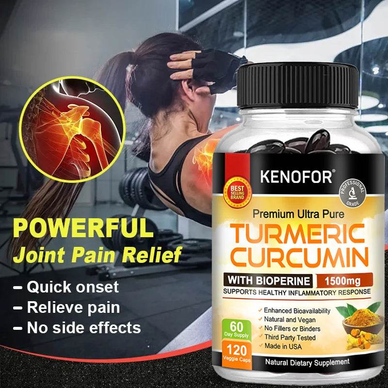 Curcumin Supplement for Knee, Joint, and Bone Health Support