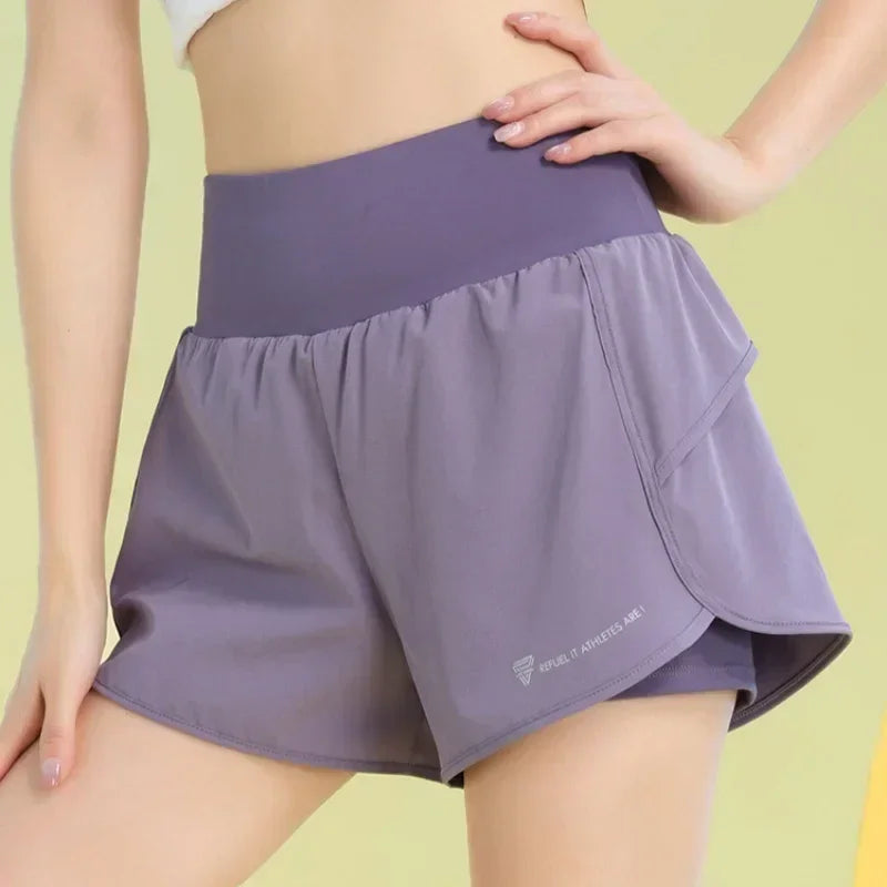 Women’s Yoga Shorts with Pocket for Gym, Running, and Cycling