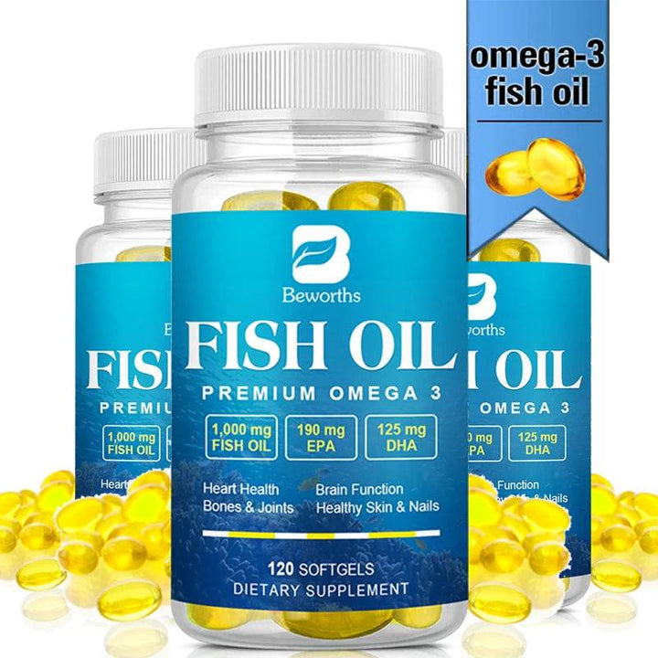 Omega-3 Fish Oil Supplement with EPA and DHA for Health