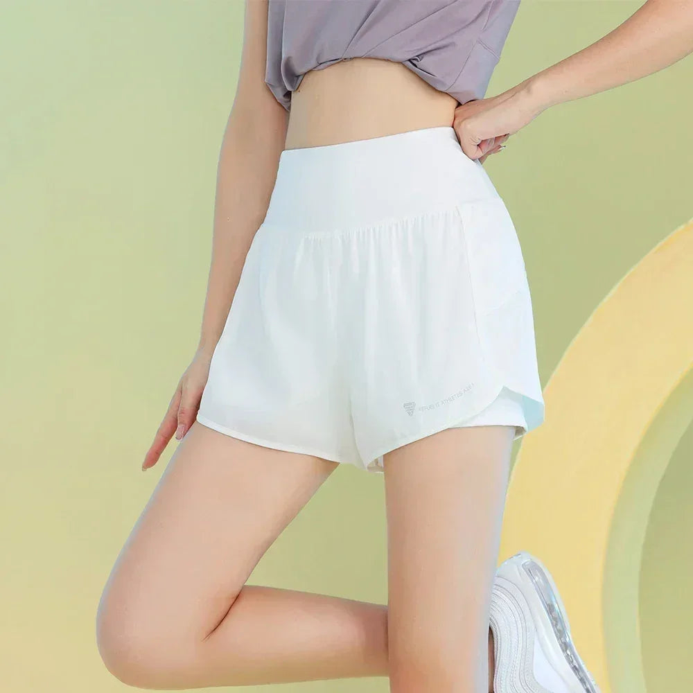 Women’s Yoga Shorts with Pocket for Gym, Running, and Cycling