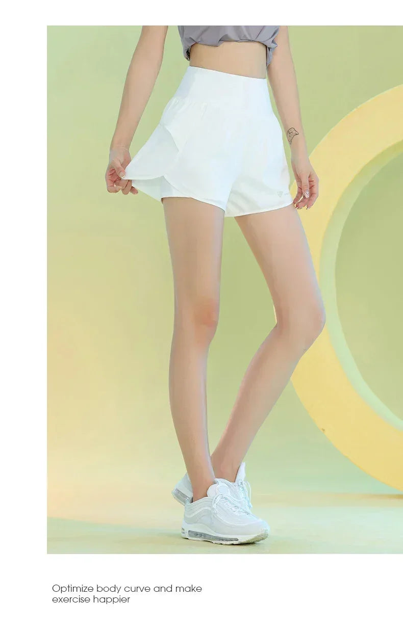 Women’s Yoga Shorts with Pocket for Gym, Running, and Cycling
