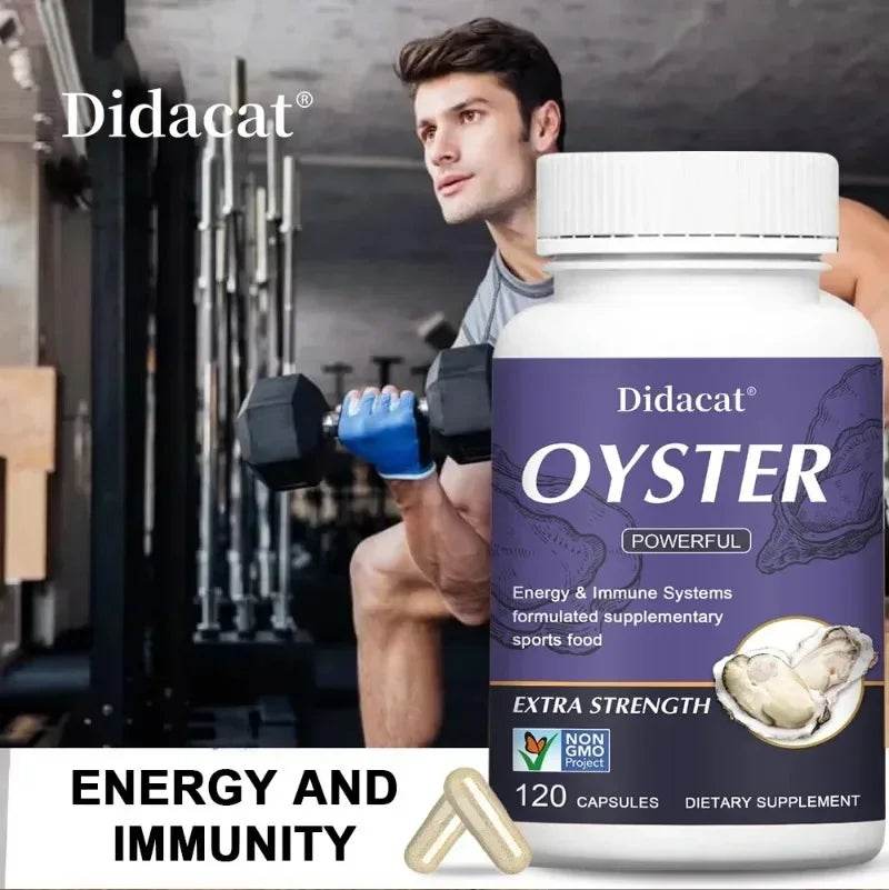 Oyster Supplement Capsules for Energy, Immunity, and Physical Endurance