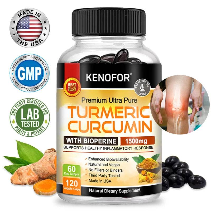 Curcumin Supplement for Knee, Joint, and Bone Health Support