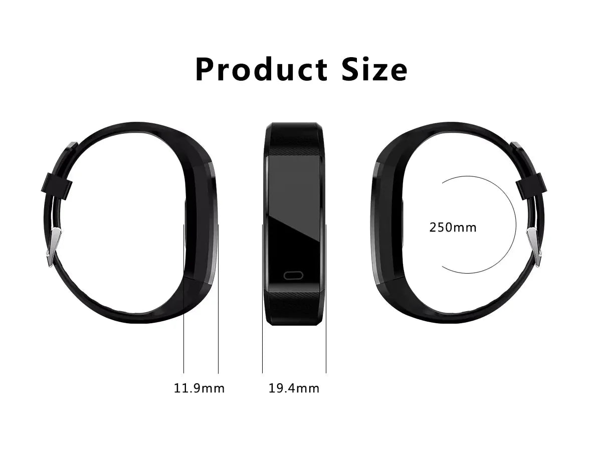 IP67 Waterproof Smartwatch with Heart Rate, Blood Pressure, and Sleep