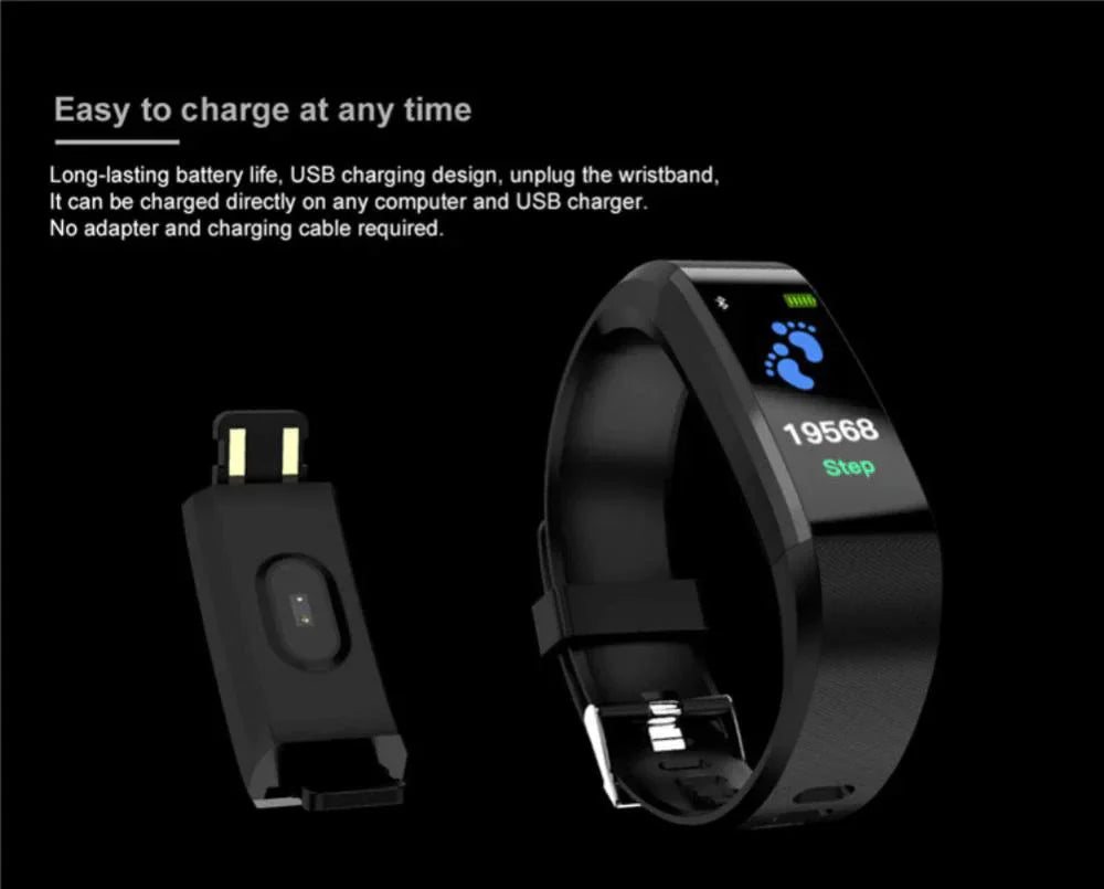 IP67 Waterproof Smartwatch with Heart Rate, Blood Pressure, and Sleep