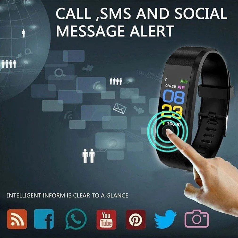 IP67 Waterproof Smartwatch with Heart Rate, Blood Pressure, and Sleep