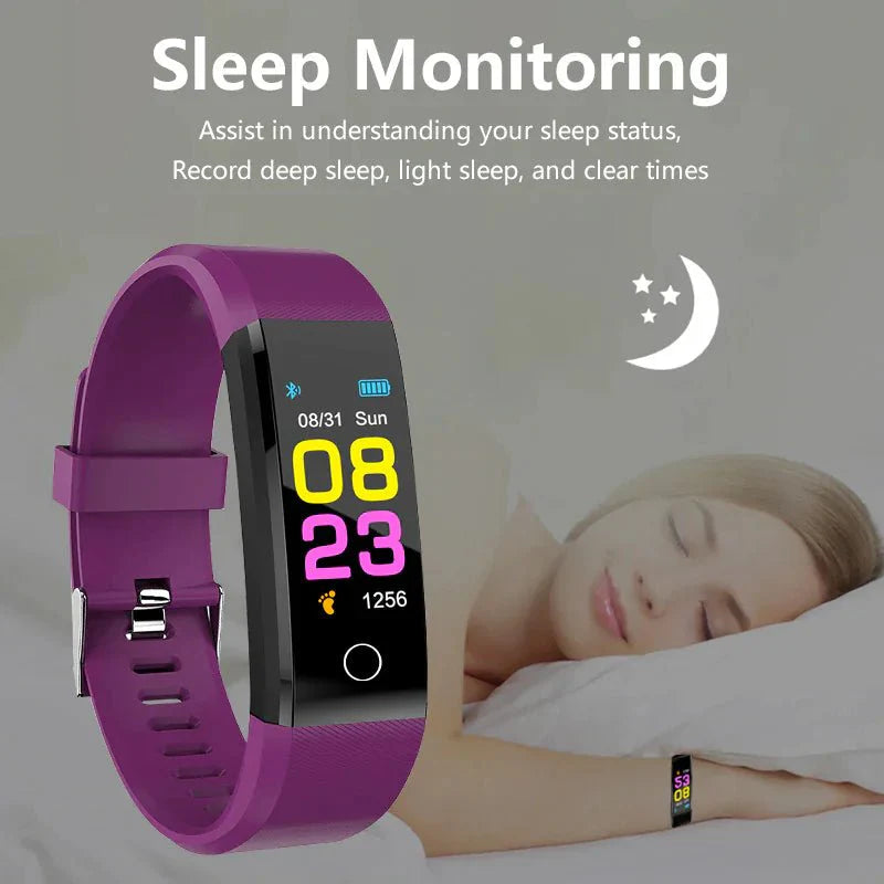 IP67 Waterproof Smartwatch with Heart Rate, Blood Pressure, and Sleep