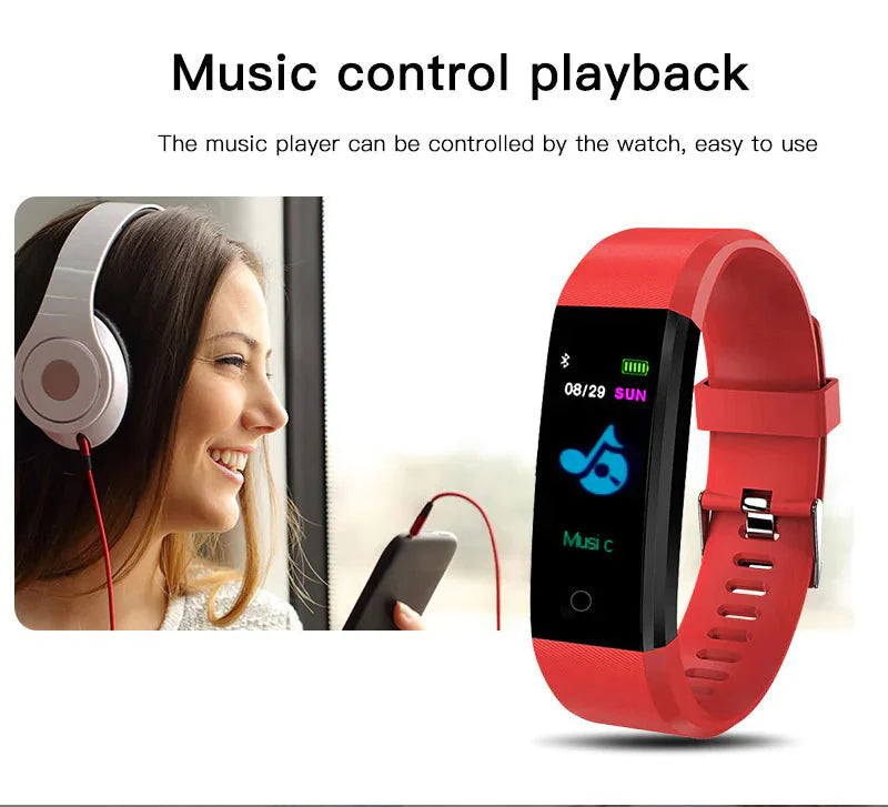 IP67 Waterproof Smartwatch with Heart Rate, Blood Pressure, and Sleep
