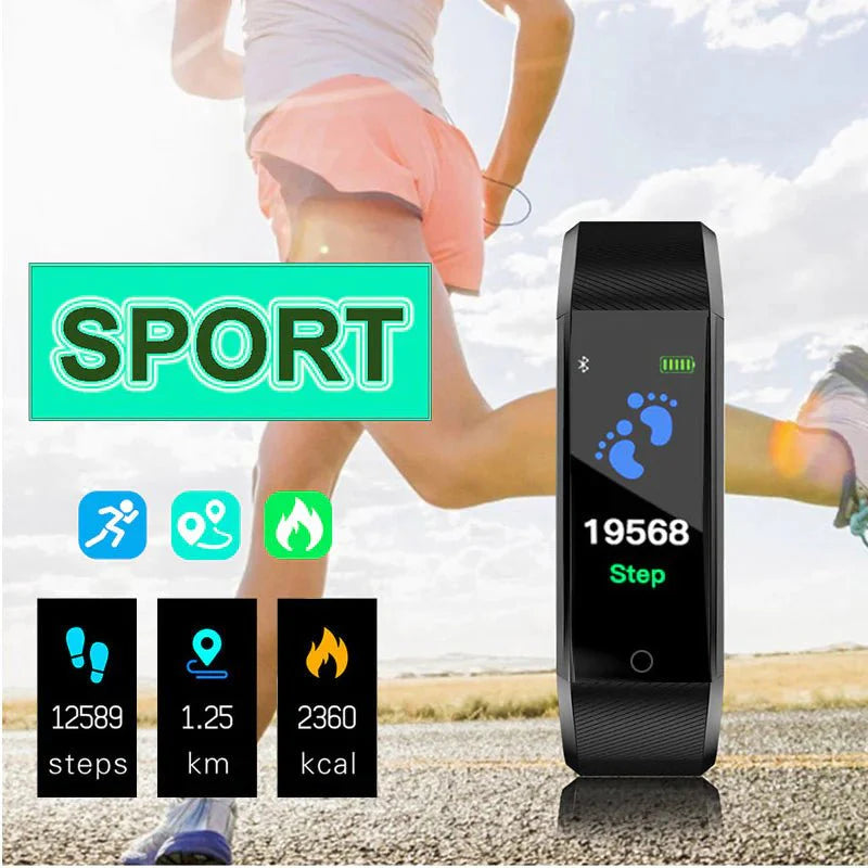 IP67 Waterproof Smartwatch with Heart Rate, Blood Pressure, and Sleep