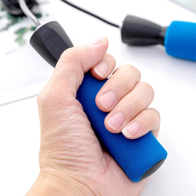 Adjustable Soft Jump Rope with Foam Handles for Fitness Training